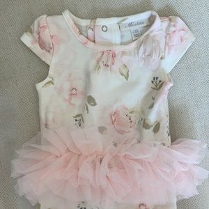 Miniclasix 6m floral tutu onesie